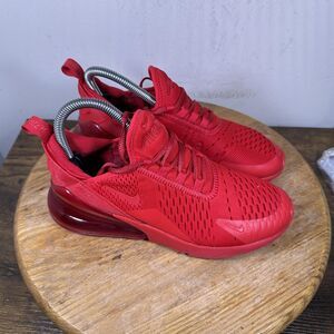 Nike Air Max 270 Shoes Womens Size 6.5 Red CW6987-600 Mesh Running Sneakers Kids